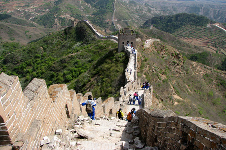 china wall map. Simata Great Wall