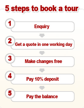 5 steps to book a tour